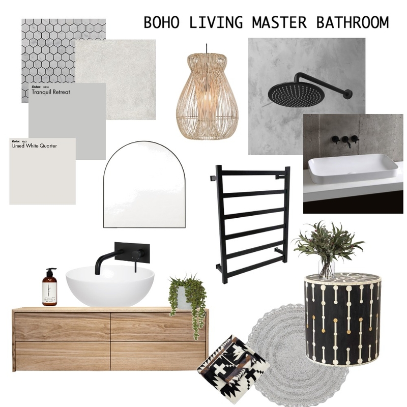 boho bathroom Mood Board by jessiegarlick on Style Sourcebook