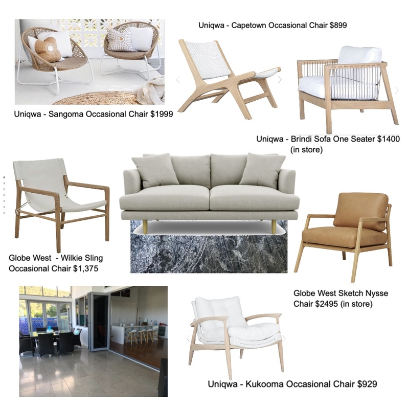 Kari Moodboard Occasional Chair Options Mood Board by bronteskaines on Style Sourcebook