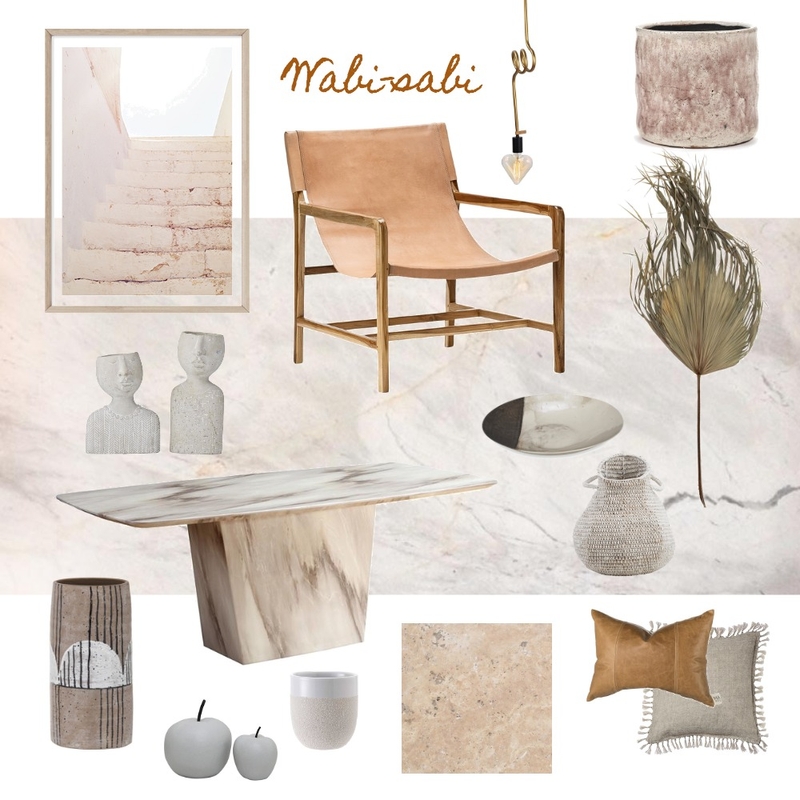 WABI-SABI 2 Mood Board by Oak & Stone Design on Style Sourcebook