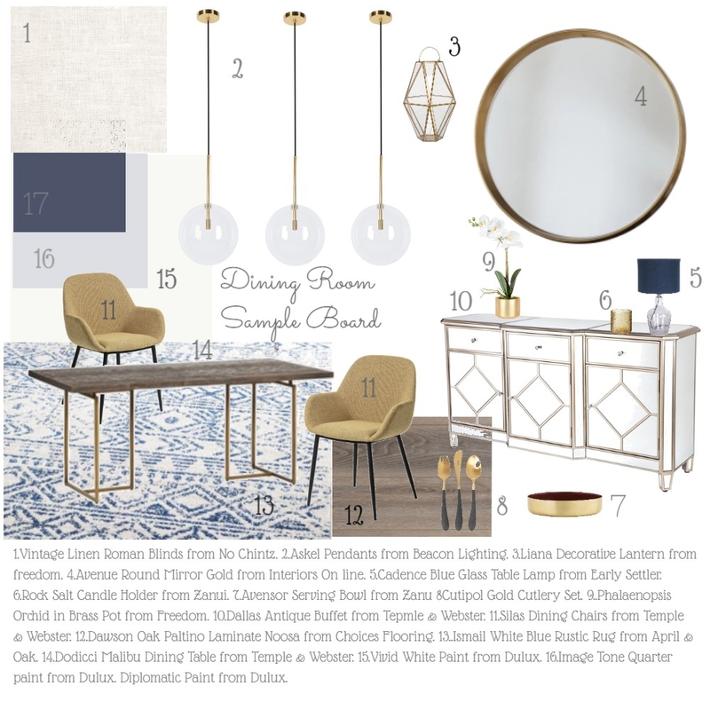 module 9 dining Mood Board by Ledonna on Style Sourcebook