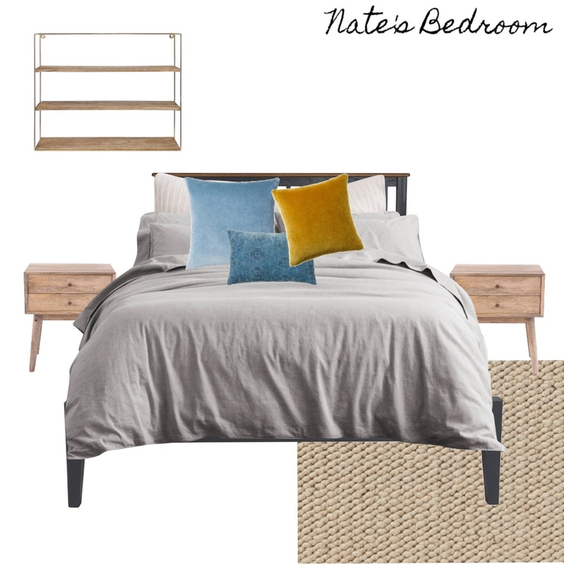 Nate's Bedroom Mood Board by Spruce Design Studio on Style Sourcebook