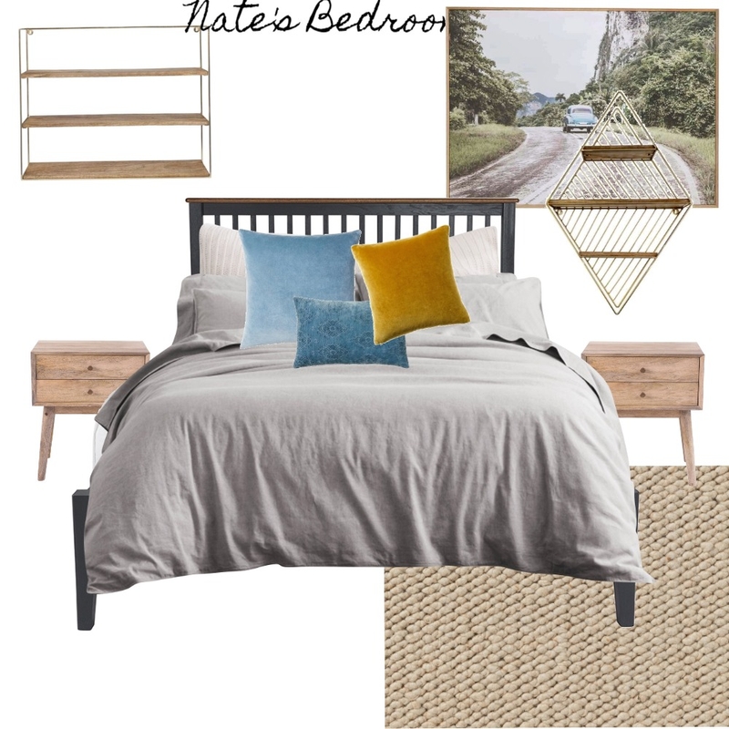 Nate's Bedroom Mood Board by Spruce Design Studio on Style Sourcebook