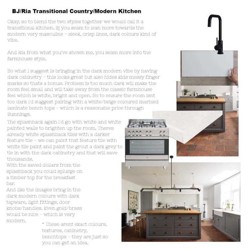 BJ & Ria Kitchen Mood Board by TaliaJade on Style Sourcebook