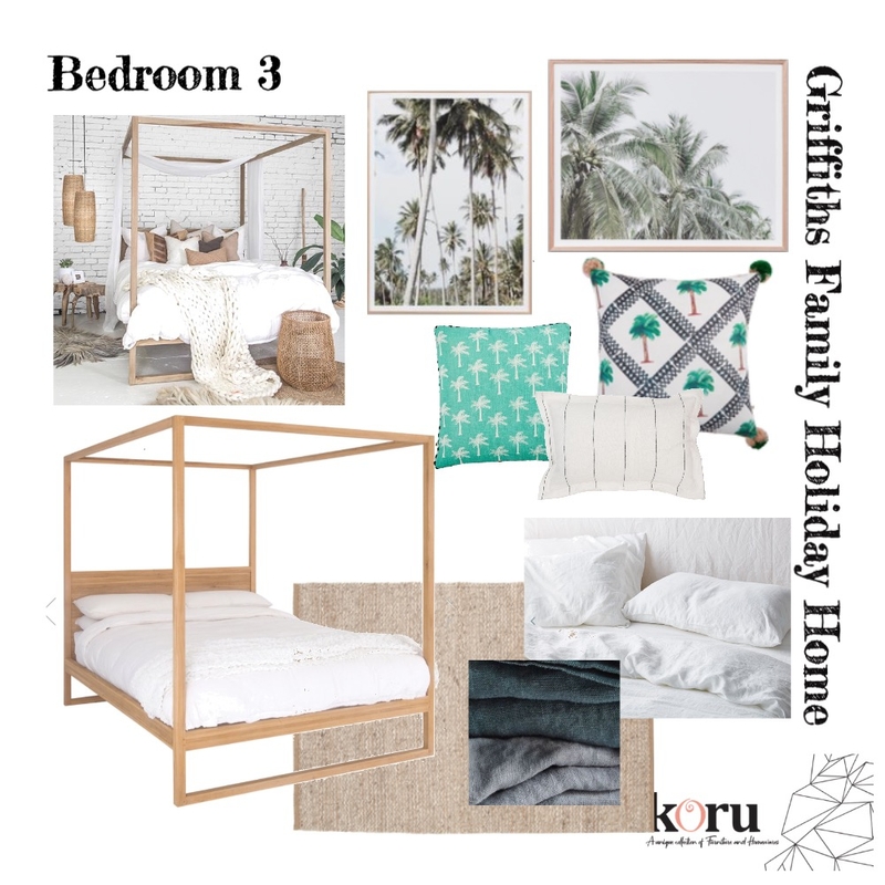 Bedroom 3 Port Douglas Home Mood Board by bronteskaines on Style Sourcebook