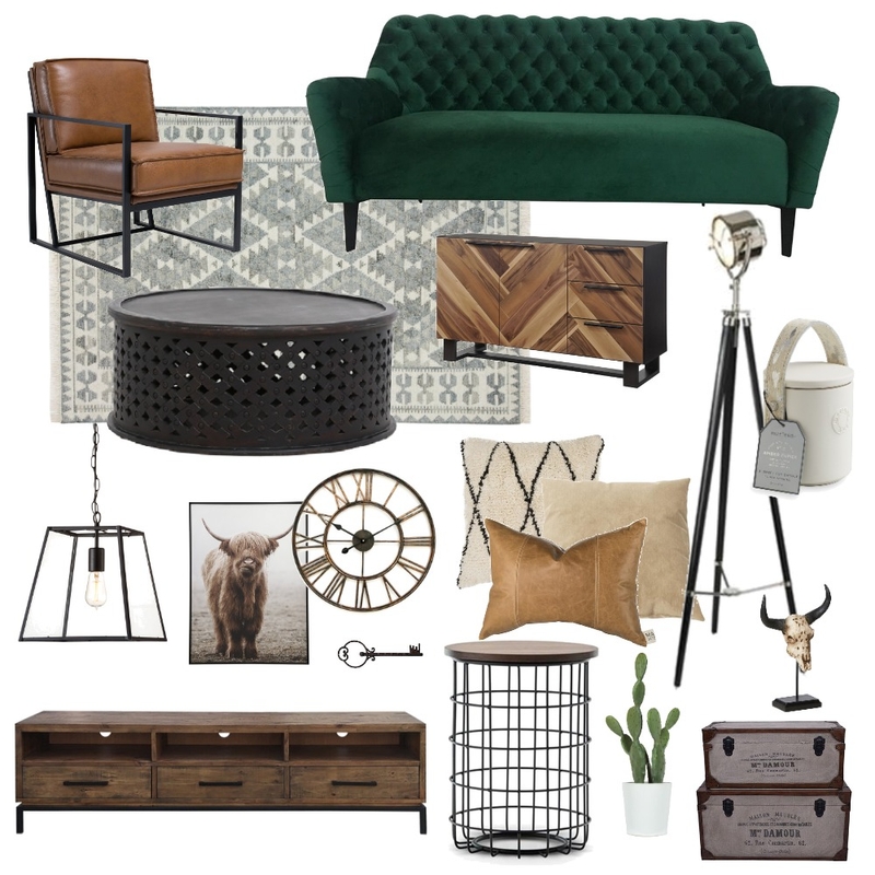 rustic industrial Mood Board by gilikoren on Style Sourcebook