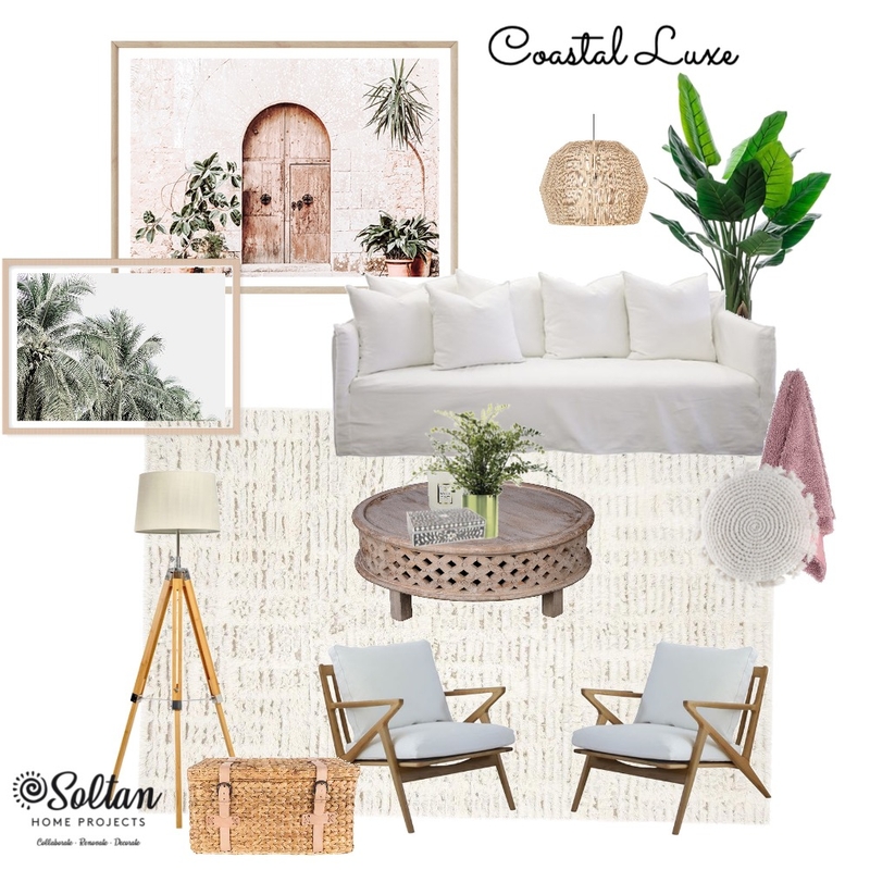 Coastal Luxe Mood Board by Soltan Home Projects on Style Sourcebook