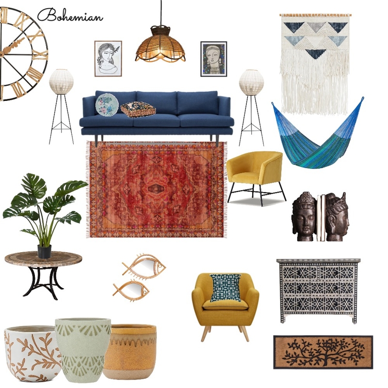 Bohemian Mood Board by Sailakshmi_123 on Style Sourcebook