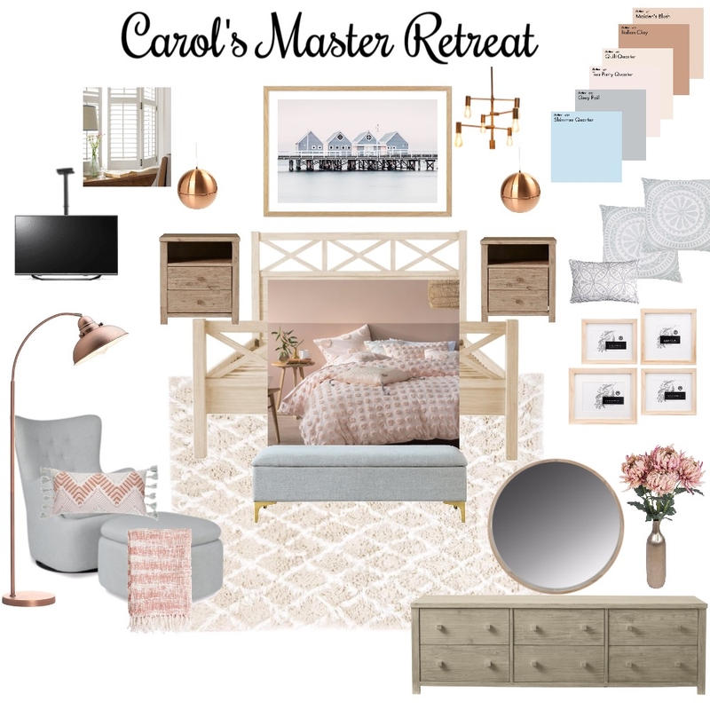 Carol's Master Retreat 2 Mood Board by Copper & Tea Design by Lynda Bayada on Style Sourcebook