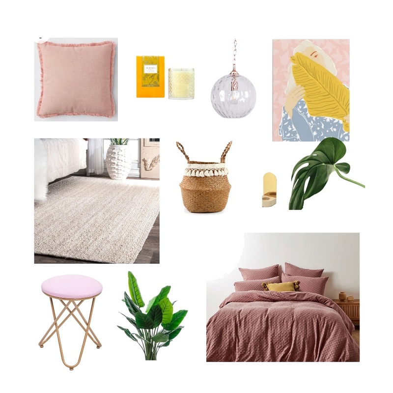 Spring Yellow and Pink Mood Board by Steph Nereece on Style Sourcebook