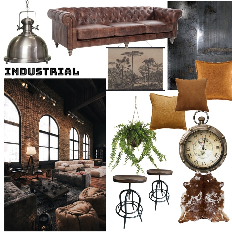 Industrial Mood Board by NicoleGhirardelli on Style Sourcebook