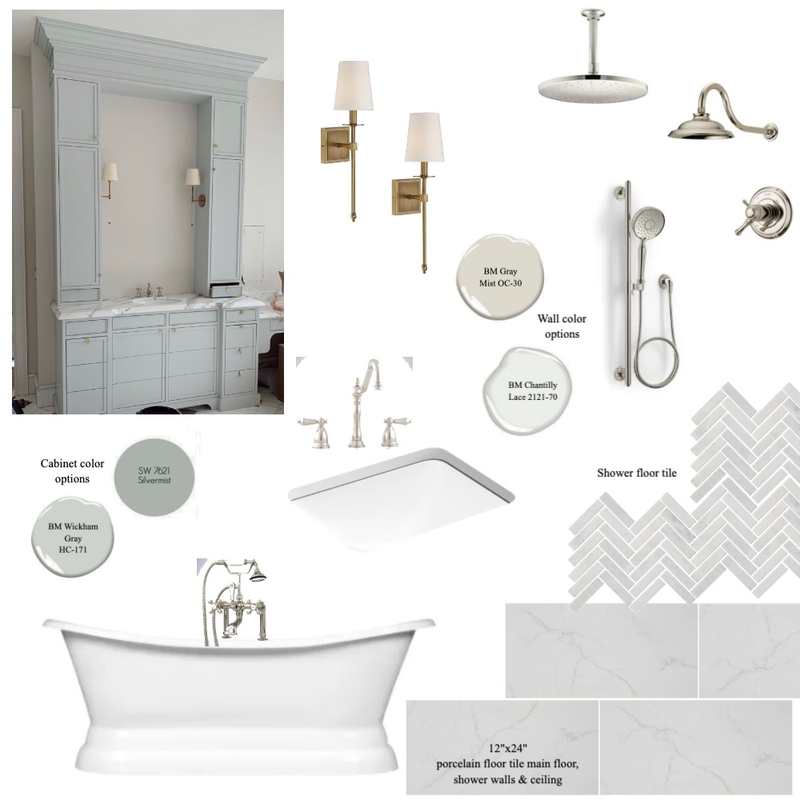 Snell Master Bath Mood Board by Payton on Style Sourcebook