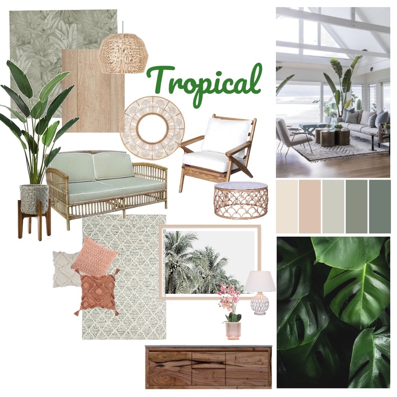 Tropical Mood Board by Caitlin Lei Sam on Style Sourcebook