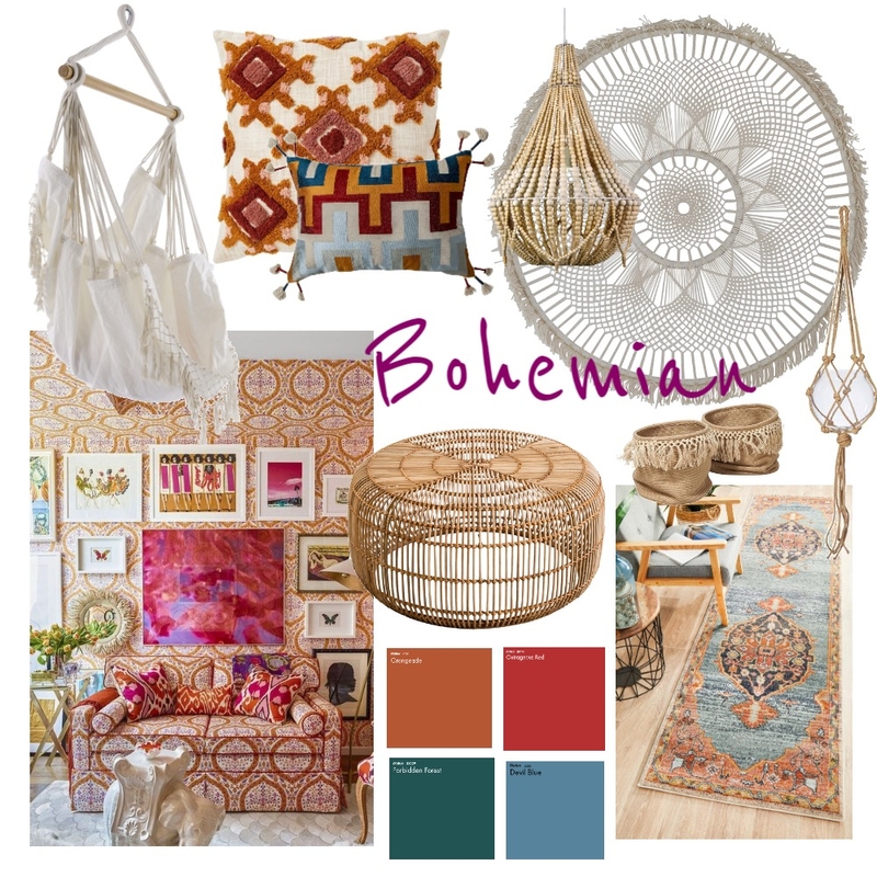 Bohemian Mood Board by Olivia Bevan on Style Sourcebook