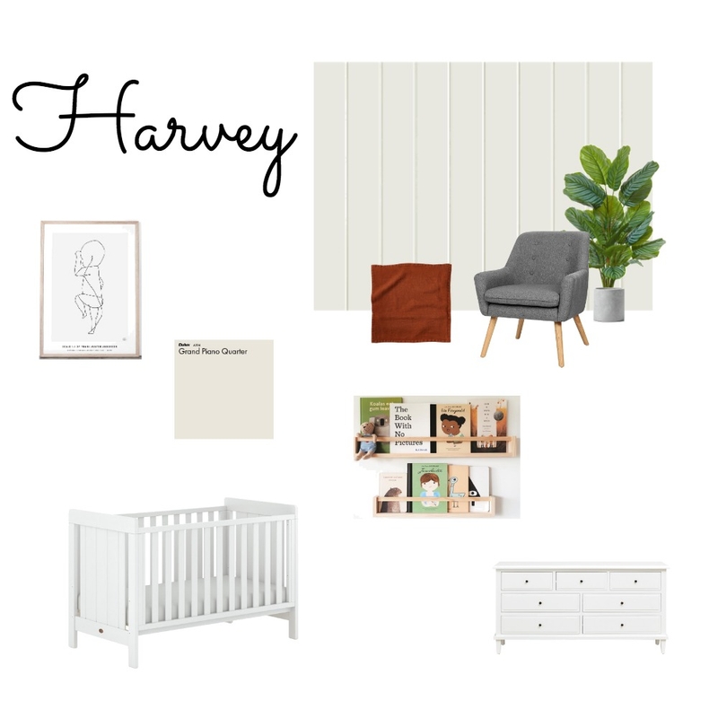 Harvey's Room option 2 Mood Board by AmyFennell on Style Sourcebook