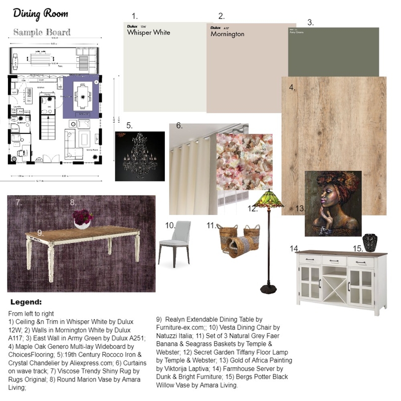 Module 9 Mood Board by Kathy Crichton on Style Sourcebook