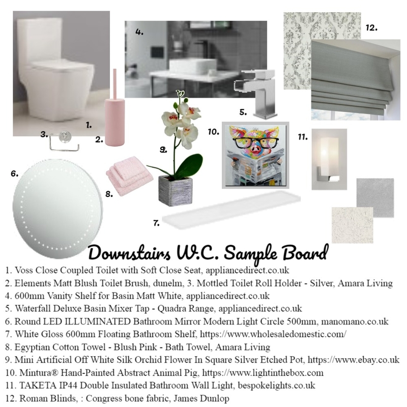 Downstairs WC Mood Board by rupal1patel@hotmail.com on Style Sourcebook