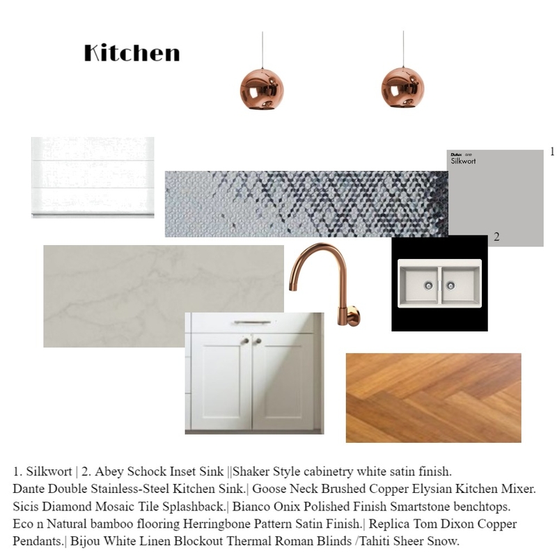 Sample board Kitchen Mood Board by Sam on Style Sourcebook