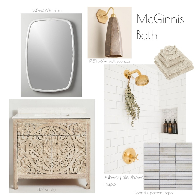 McGinnis Bath Mood Board by JoCo Design Studio on Style Sourcebook