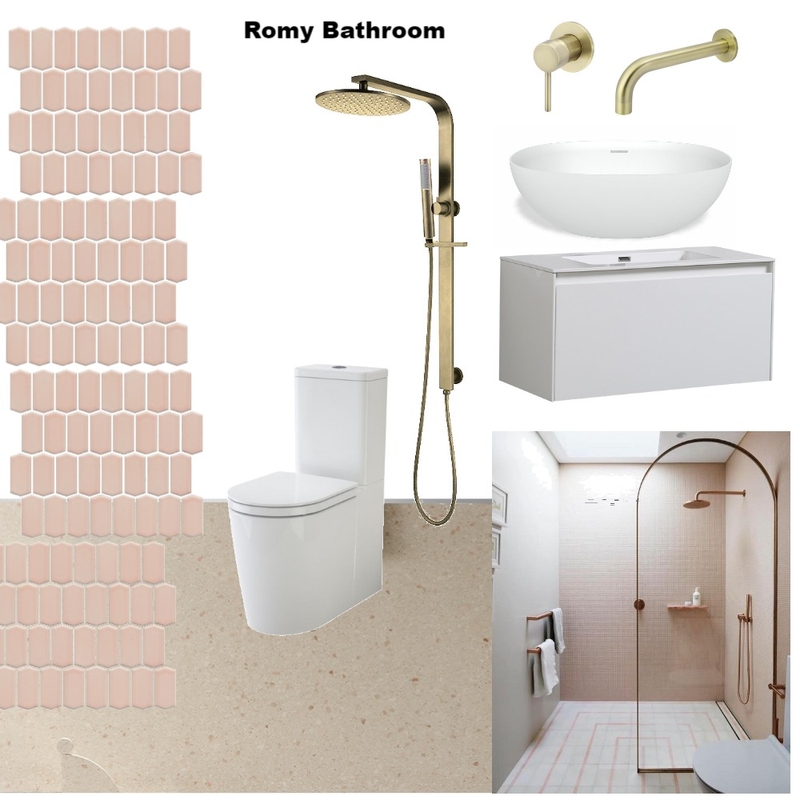 Romy Bathroom Mood Board by Design Miss M on Style Sourcebook