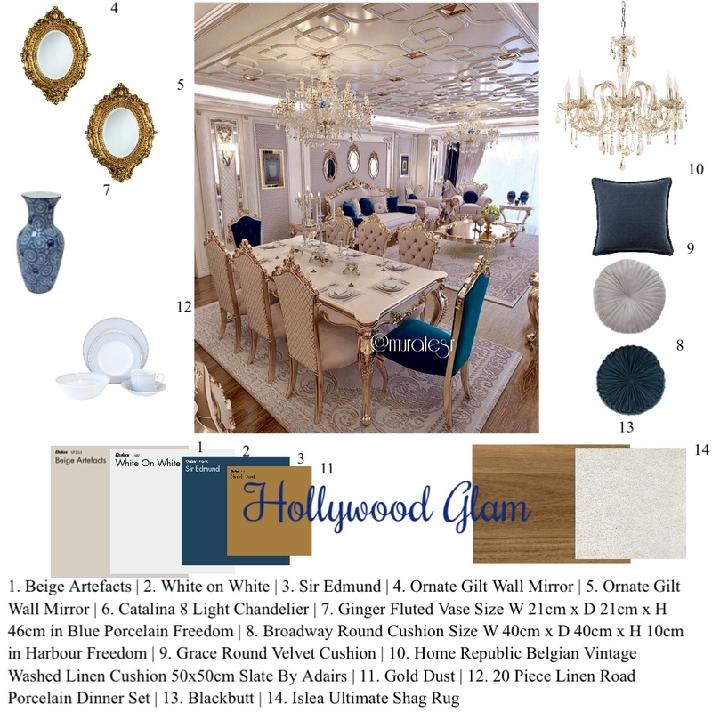 Hollywood Glam Mood Board by coziinteriors_staging on Style Sourcebook