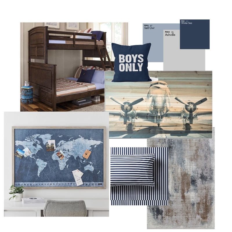 Boys Room Mood Board by Sorrythankyou79 on Style Sourcebook