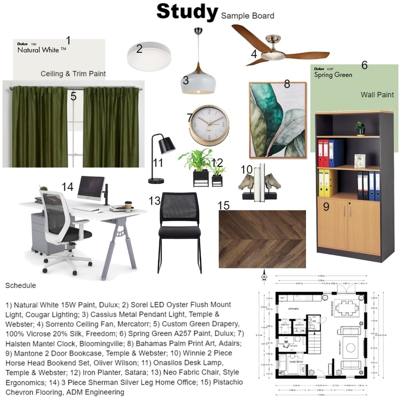 Study Mood Board by Udy on Style Sourcebook