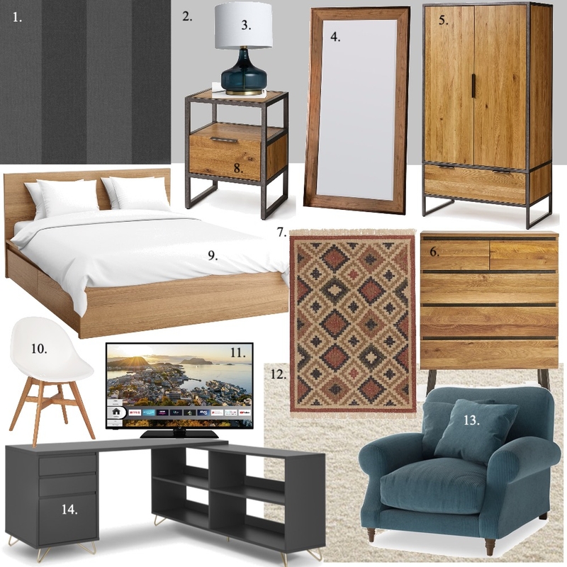 Teenage Boy Bedroom Mood Board by oliviaspickernell on Style Sourcebook