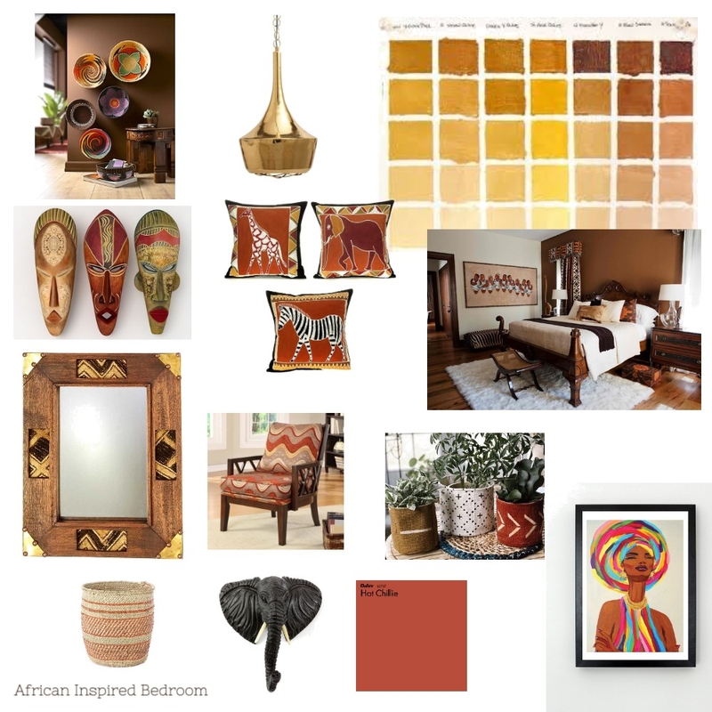 African bedroom Mood board Mood Board by VictoriaPlum on Style Sourcebook