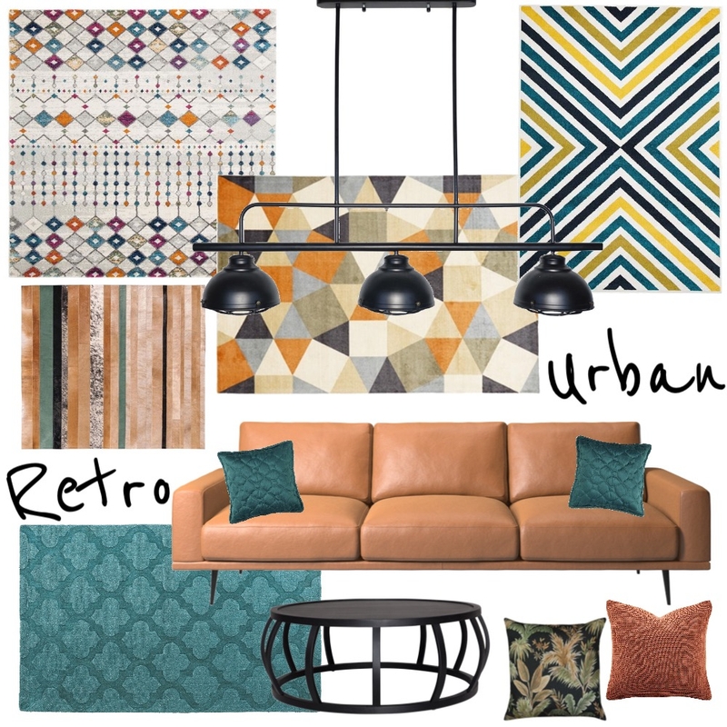 Urban Retro Mood Board by Louise Kenrick on Style Sourcebook