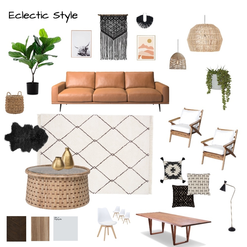 Eclectic Mood Board #1 Mood Board by Moon Gemello on Style Sourcebook