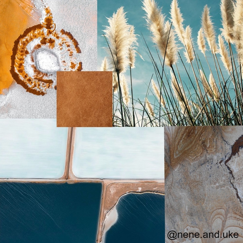 Blue Sandstorm Mood Board by nene&uke on Style Sourcebook