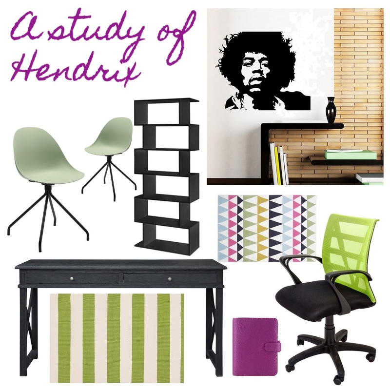 A Study of Hendrix Mood Board by Louise Kenrick on Style Sourcebook