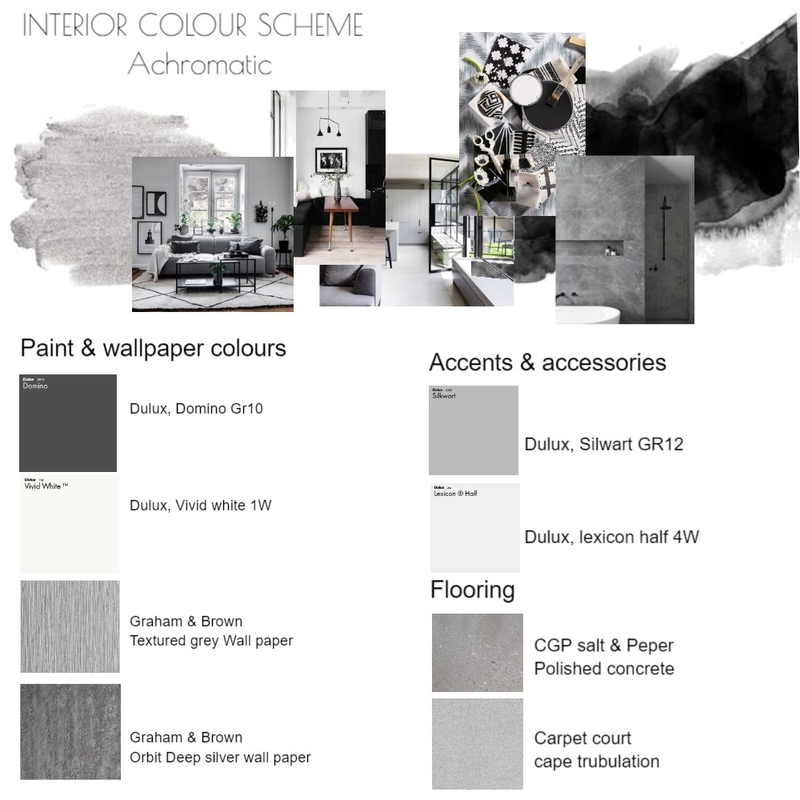 achromatic Mood Board by Shaecarratello on Style Sourcebook