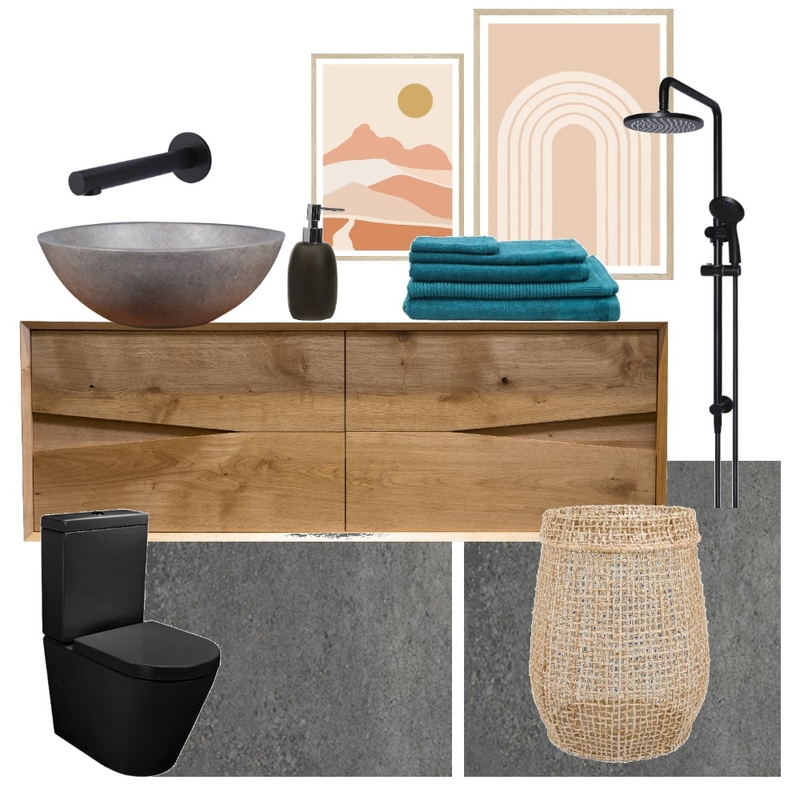 Contemporary Ensuite Mood Board by Leah Dalton Interior Design on Style Sourcebook