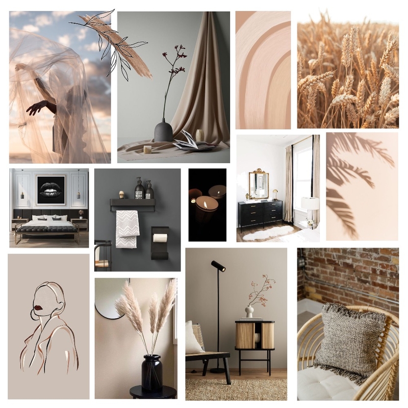 Accented Monochromatic Mood Board by anarcay on Style Sourcebook