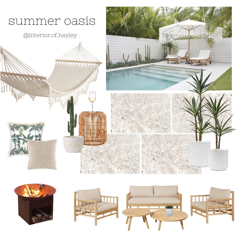 Summer oasis Mood Board by Two Wildflowers on Style Sourcebook