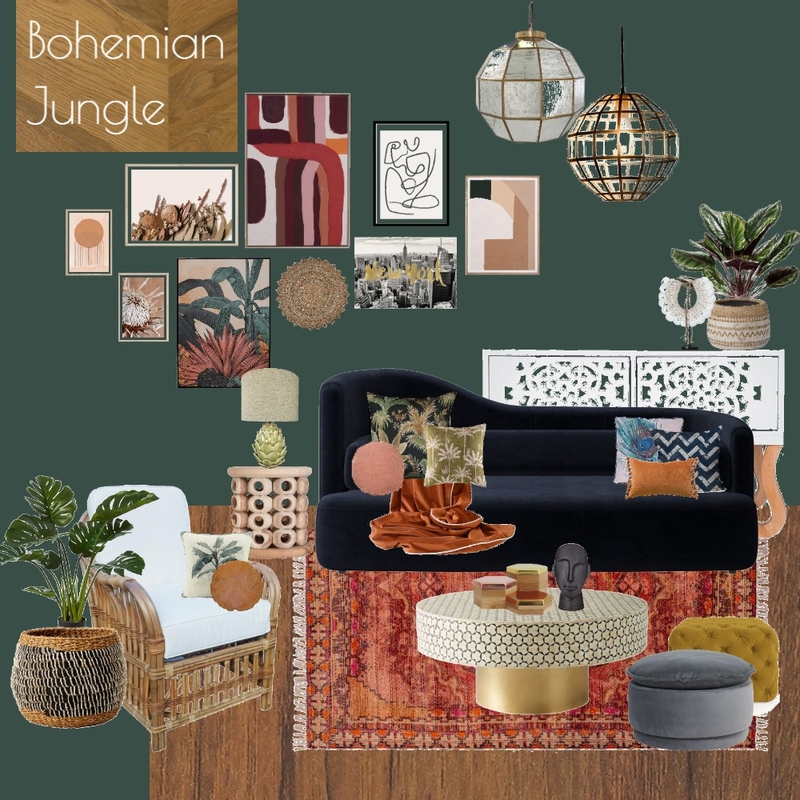 BOHEMIAN JUNGLE Mood Board by homestylingbymel on Style Sourcebook