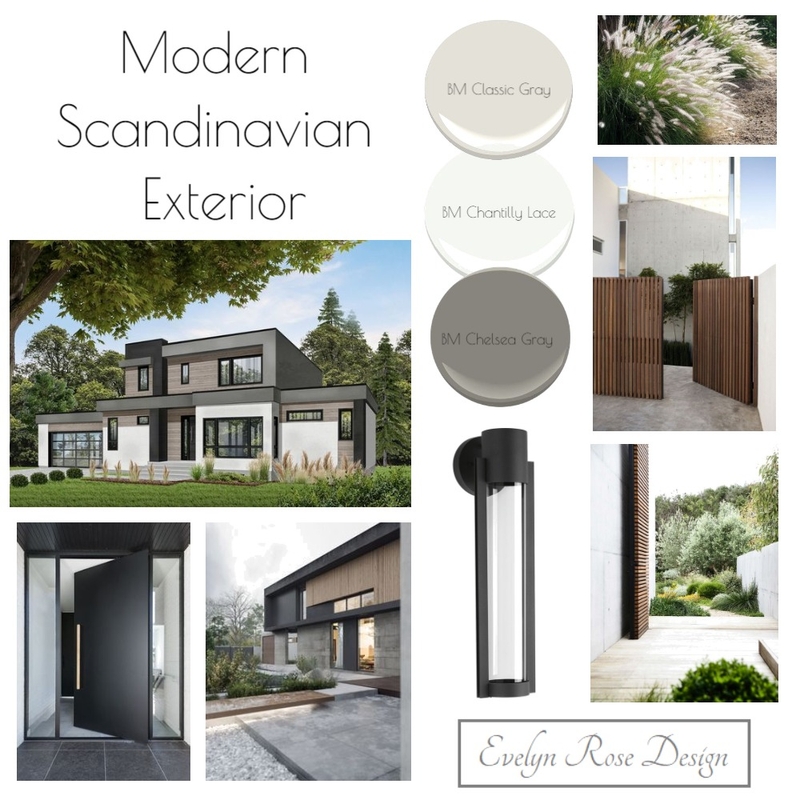 Scandinavian Modern Exterior Mood Board by Evelyn Rose Design on Style Sourcebook