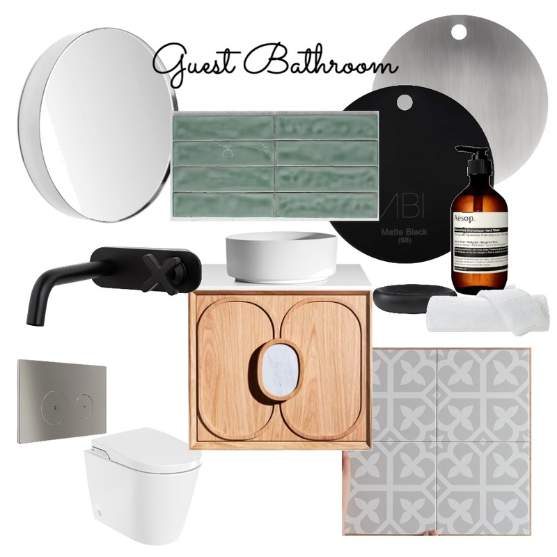 Guest Bathroom Mood Board by ellygoodsall on Style Sourcebook