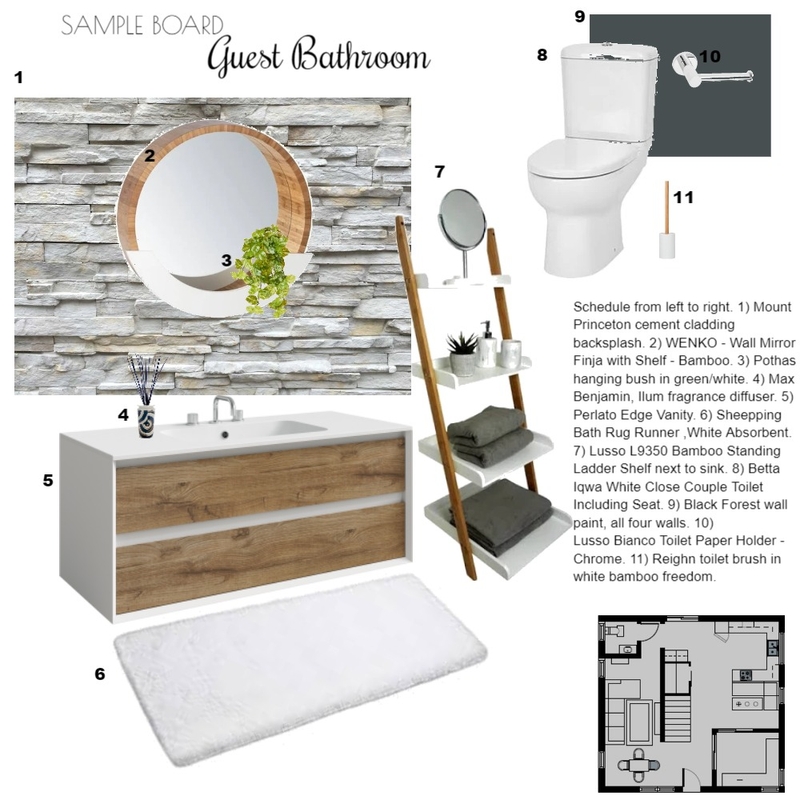 Bohemian Bathroom Mood Board by Eestin Bubb on Style Sourcebook