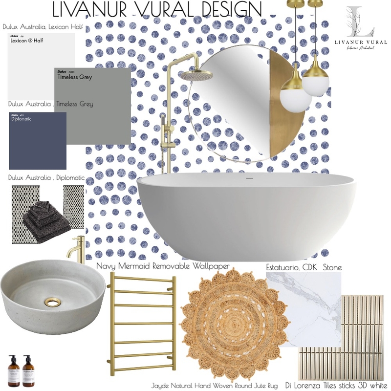 bathroom design Mood Board by livanurvuraldesign on Style Sourcebook