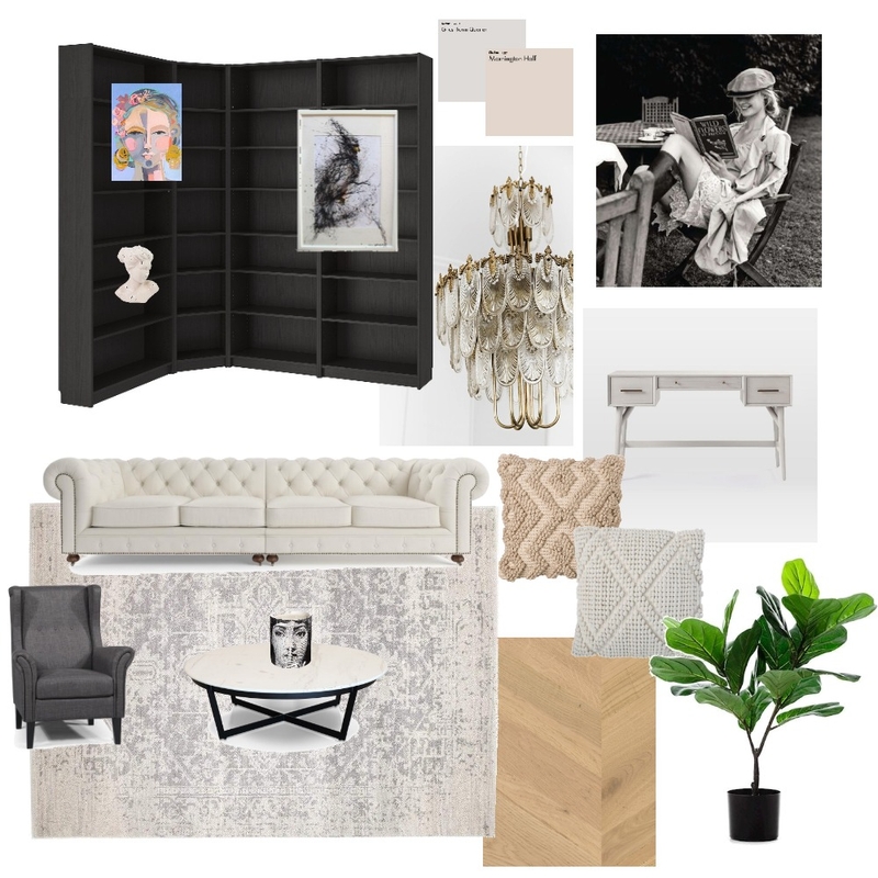 Home Library Mood Board by Gabrielle on Style Sourcebook