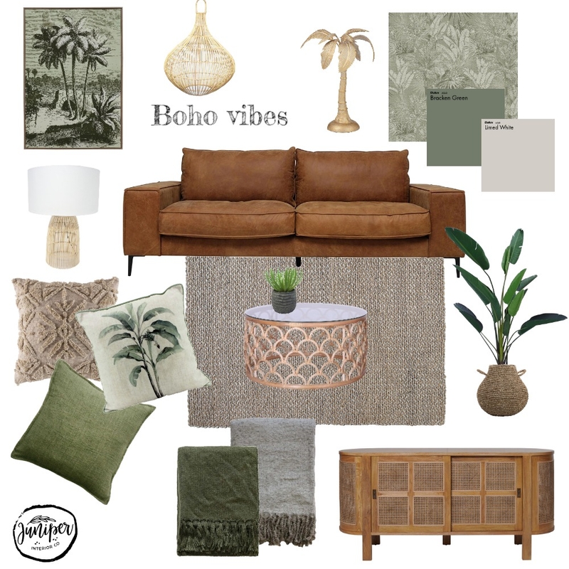 Boho Sage and Tan Mood Board by Karen on Style Sourcebook