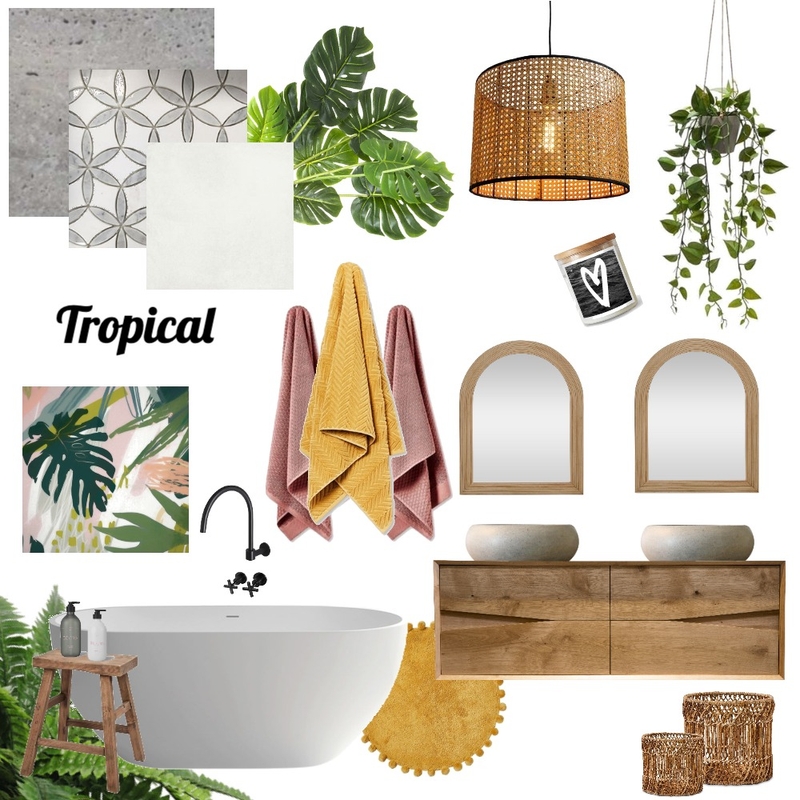 Tropical Mood Board by Marni McGrath on Style Sourcebook