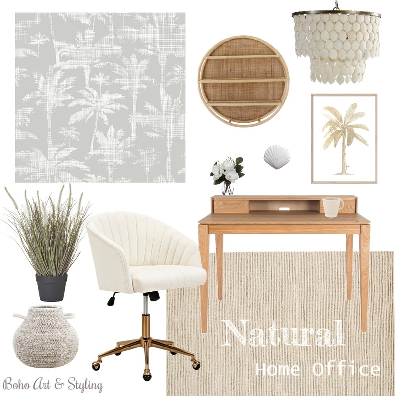 Misty Eucalyptus Wallpaper Board Mood Board by Boho Art & Styling on Style Sourcebook