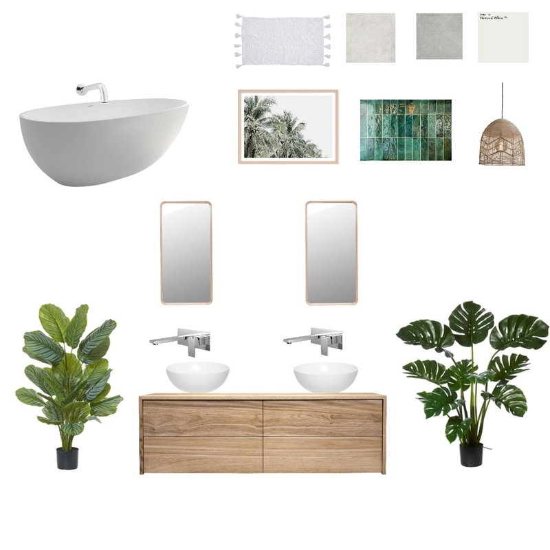 Lola- Green Bathroom Mood Board by KylieJack on Style Sourcebook