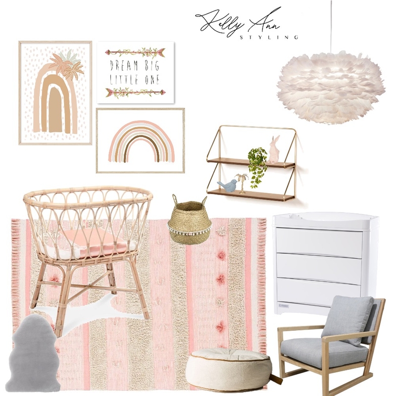 Girls Nursery Mood Board by Kelly on Style Sourcebook