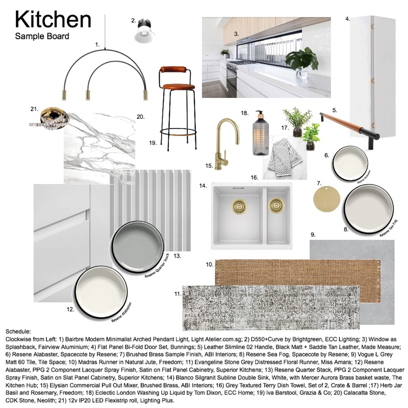 Kitchen Sample Board 2 Mood Board by Helen Sheppard on Style Sourcebook