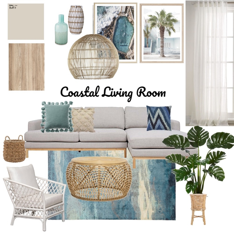 Coastal Living Room Mood Board by paygebarker on Style Sourcebook