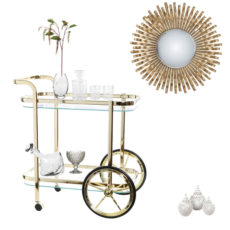 bar cart vignette styling Mood Board by AMS Interiors & Styling on Style Sourcebook
